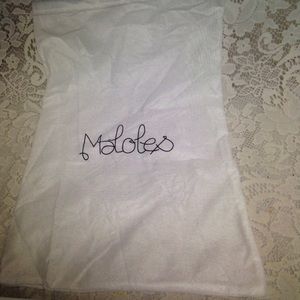 Maloles White Dust Bag 15in x 10in